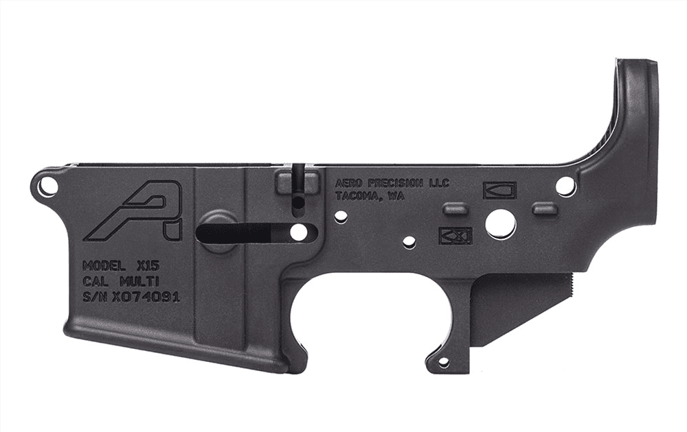 Aero Precision AR15 Lower Receiver, Gen 2 (Anodized Black)