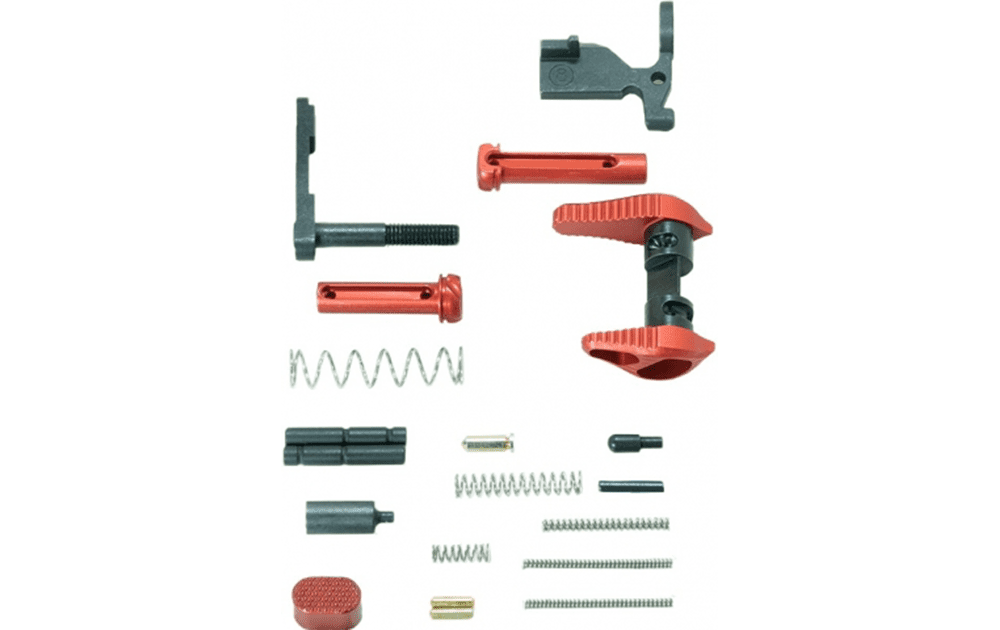 AR-15 Lower Parts Kit w/ Cerakote RED