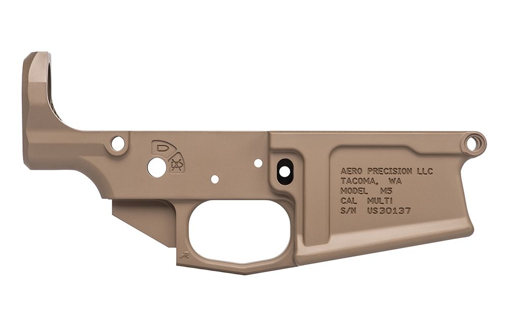 Aero Precision M5 308 Base Builders Set w/ 15″ Atlas-R One M-Lok  in FDE Cerakote