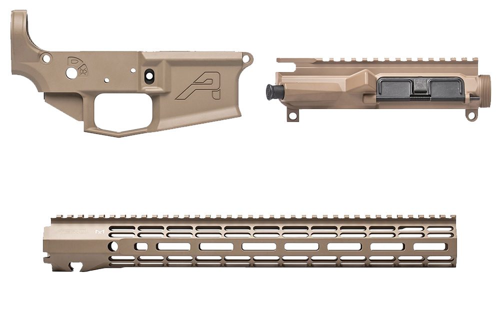 Aero Precision M4E1 Base Builders Set w/ 15″ Atlas-R One M-Lok in FDE Cerakote