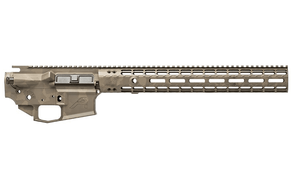 Aero Precision M4E1 Enhanced Build Set 15″ M-Lok in Patriot Brown /w GeoHex Camo