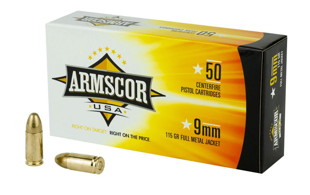 Armscor 9mm Luger 115gr FMJ 50rnds (New)