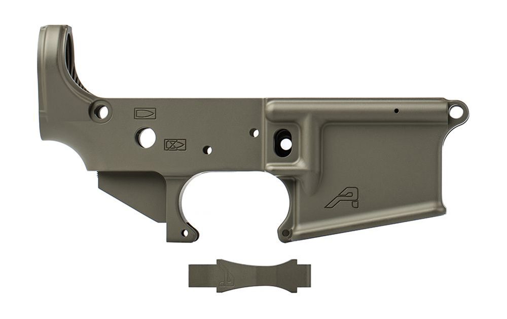 Aero Precision AR15 Stripped Lower Receiver, Gen 2 w/ Trigger Guard (OD Green Cerakote)