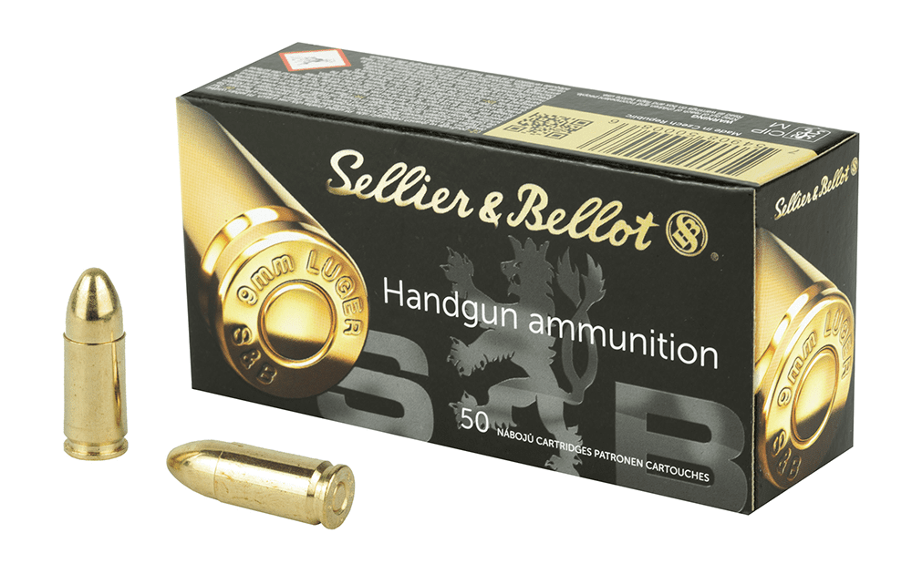 Sellier & Bellot 9mm Luger 115gr FMJ 50rnds (New)