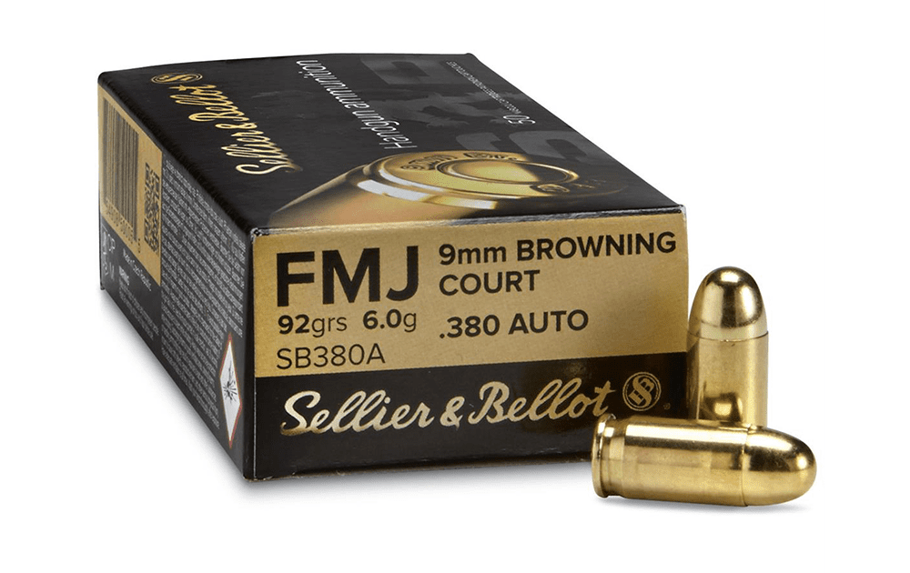 Sellier & Bellot 380 ACP 92gr FMJ 50rnds (New)
