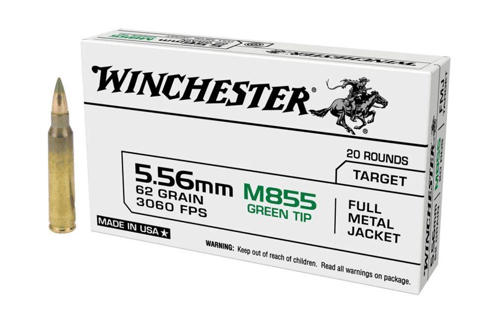 Winchester Lake City 5.56 (M855) 62gr Green Tip 20rnds (New)