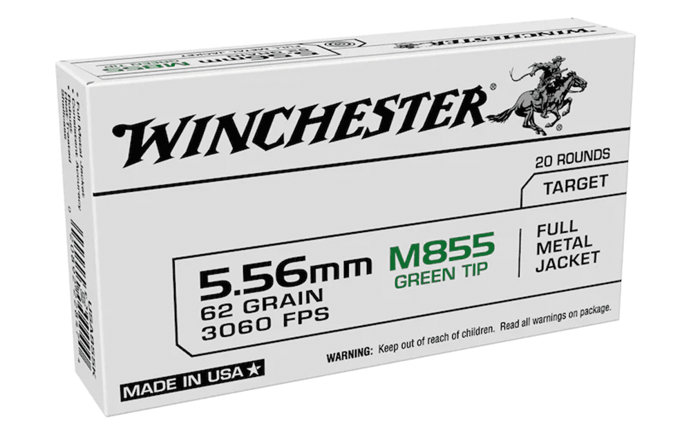 Winchester Lake City 5.56 (M855) 62gr Green Tip 20rnds (New)