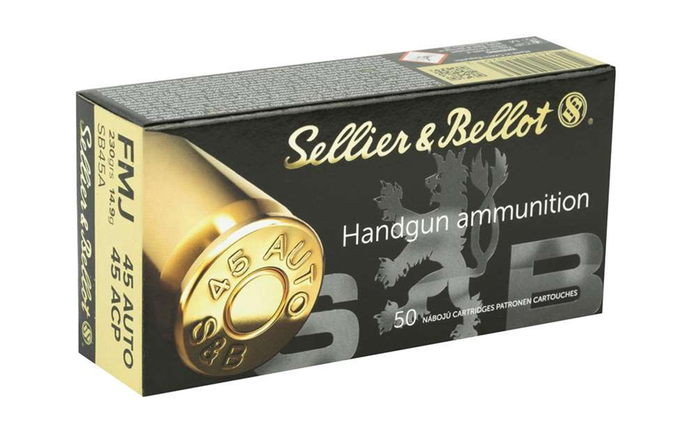 Sellier & Bellot 45ACP 230gr FMJ 50rnds (New)