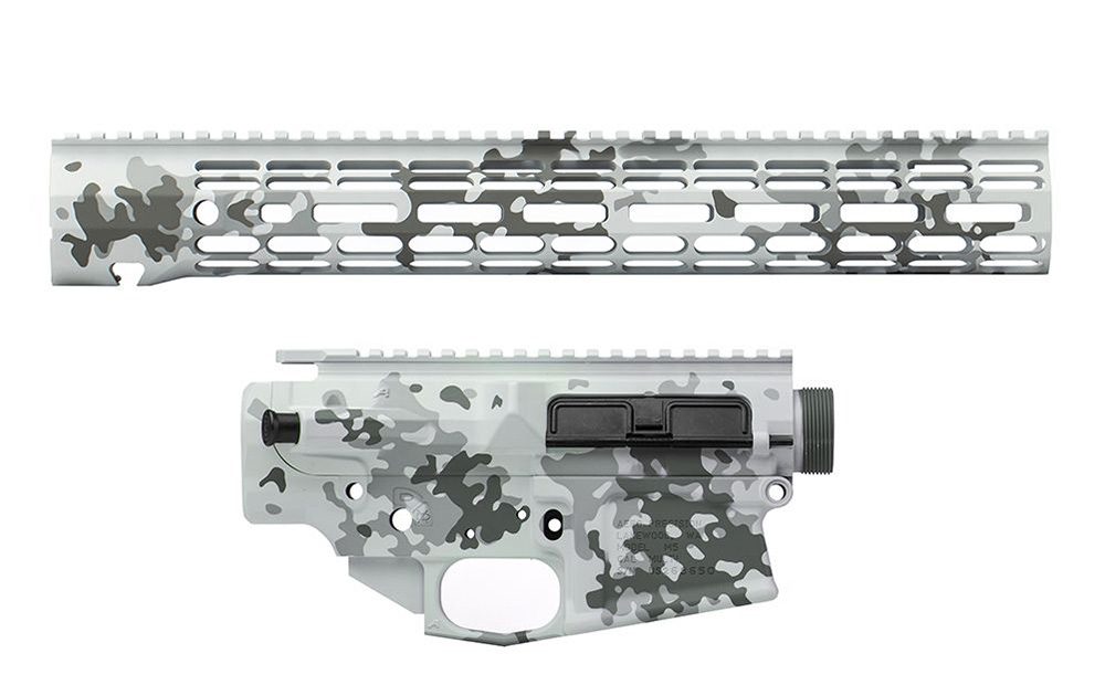 Aero Precision M5 308 Builders Set w/ 15″ Atlas-R One M-Lok in Artic Flecktarn Cerakote