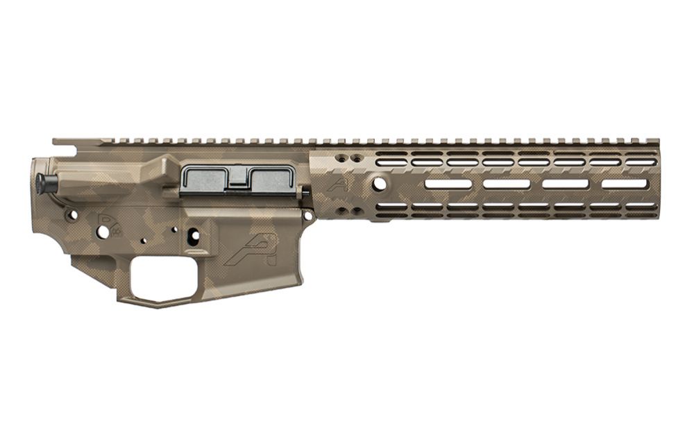 Aero Precision M4E1 Enhanced Build Set w/ 9″ M-Lok  in Patriot Brown /w GeoHex Camo